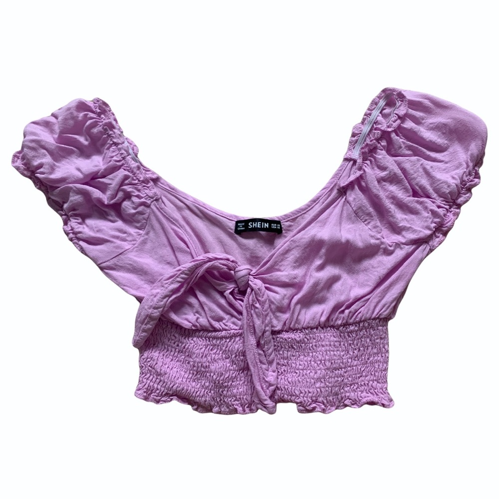 Shein Lavender Crop Top